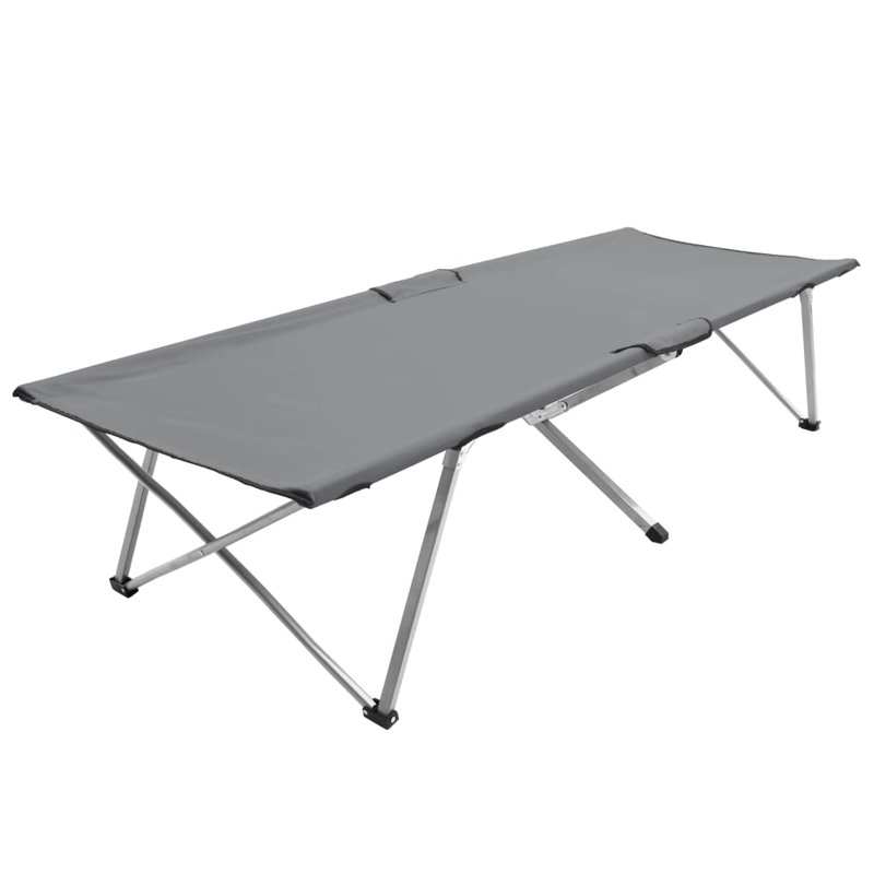 Laci Folding Camping Bed, Grey
