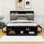 Grand lit plateforme 4 tiroirs en bois avec range-chaussures Caiyden-268525865