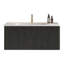 Meuble-lavabo flottant 36 po - chêne noir brossé rayé, lavabo en céramique, ajout fonctionnel moderne pré-assemblé-958543478-958543479