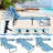 Miltrud Outdoor Metal Chaise Lounge