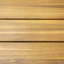 Table de salle à manger d'extérieur ronde en bois d'acacia, table bistro ronde, finition teck