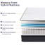 Matelas hybride en mousse viscoélastique gélifiée 12 po-461103728