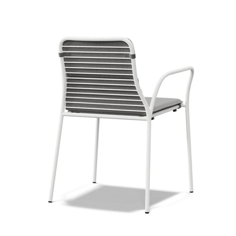 XY Outdoor Dining Chair, White