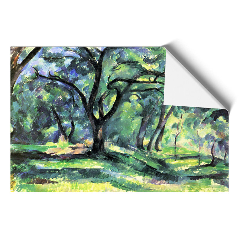 In The Woods by Paul Cezanne - No Frame Painting, 42cm H x 59cm W x 0.1cm D