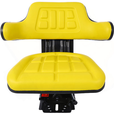 UNIVERSAL TRACTOR SUSPENSION SEAT WITH TILT FITS FORD/NEW HOLLAND 3900 3930 3910 5000 5100 5600 5610 5900 5910,Yellow