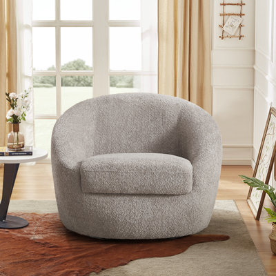 Fauteuil demi-tonneau pivotant de 35,03 po Trentino