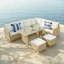 Kissner Rattan 7 - Person Seating Group-1001407739-1001407738