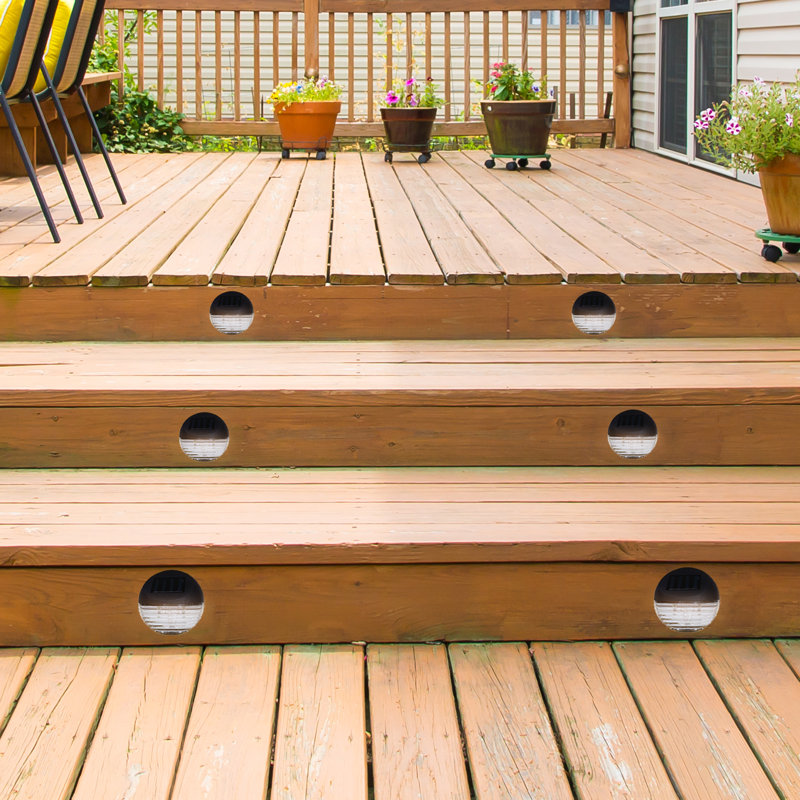 Solar Powered Integrated LED Deck Light Pack