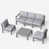 Light Gray Cushion/Gray