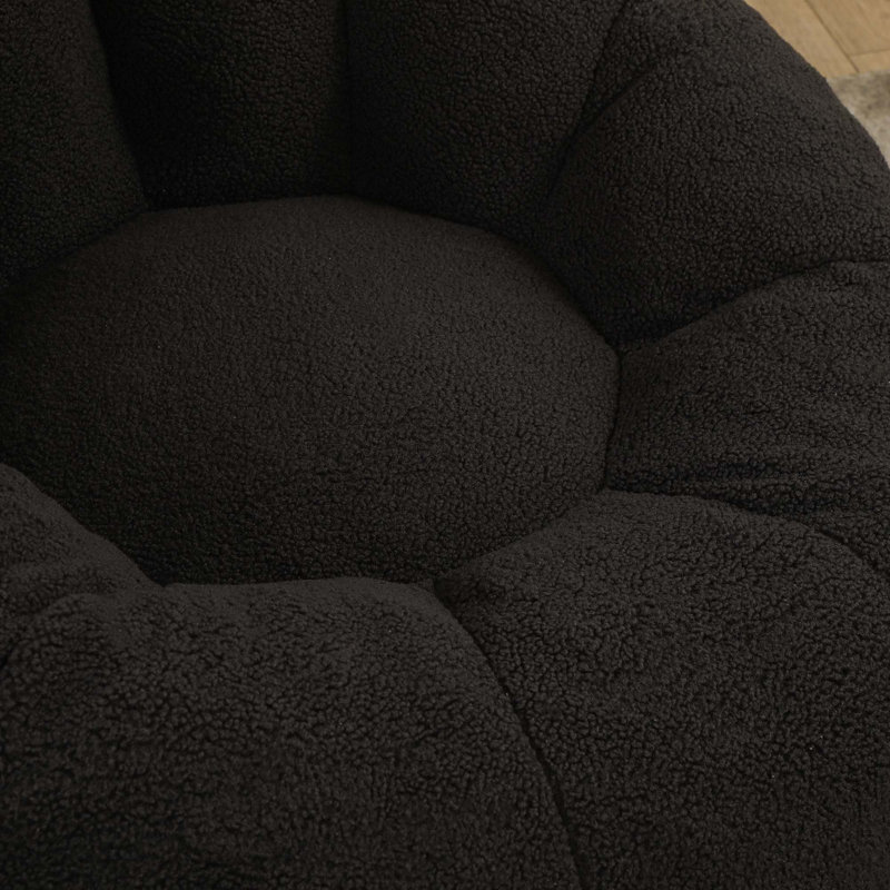 Fauteuil à billes Comfy, Gris foncé (sans repose-pieds)