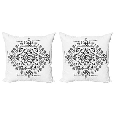 Geometric Reversible Pillow Cover