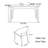 Modern simple family dining table