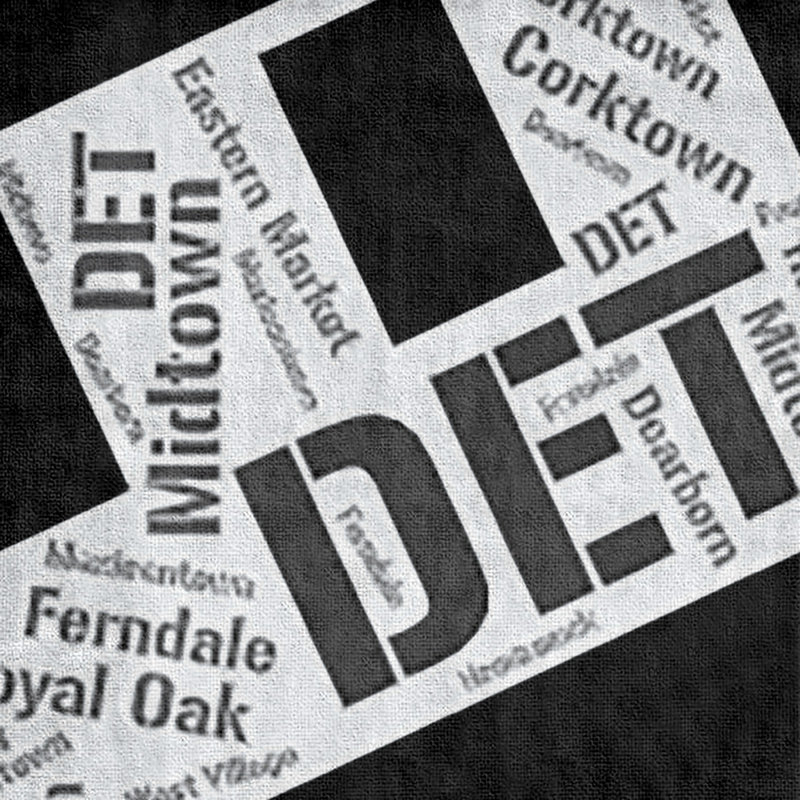 Bath Towel, Black, Microfiber, Detroit