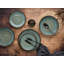 Creatable Nordic Fjord Green 18 Piece Dinnerware Set, Service for 6