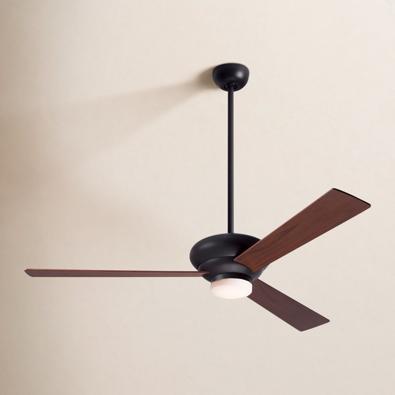 Altus 52'' Ceiling Fan with LED Lights, Fan Speed and Light Control (2-wire), White, Dark Bronze