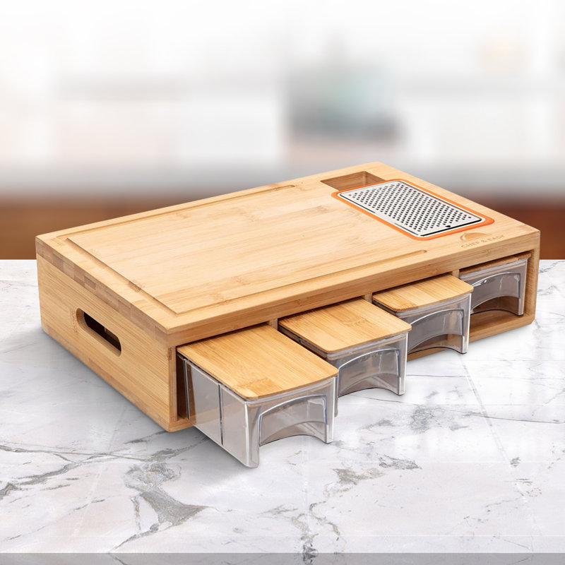 Cheer Collection Bamboo Cutting Board Set