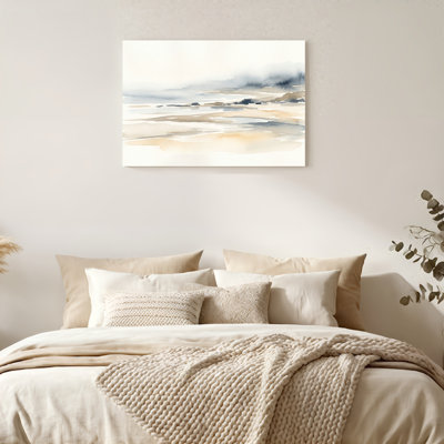 «Gallery Wrap», art mural sur toile pour le salon, la chambre à coucher, le bureau ou le vestibule - décoration murale décorative avec paysage côtier