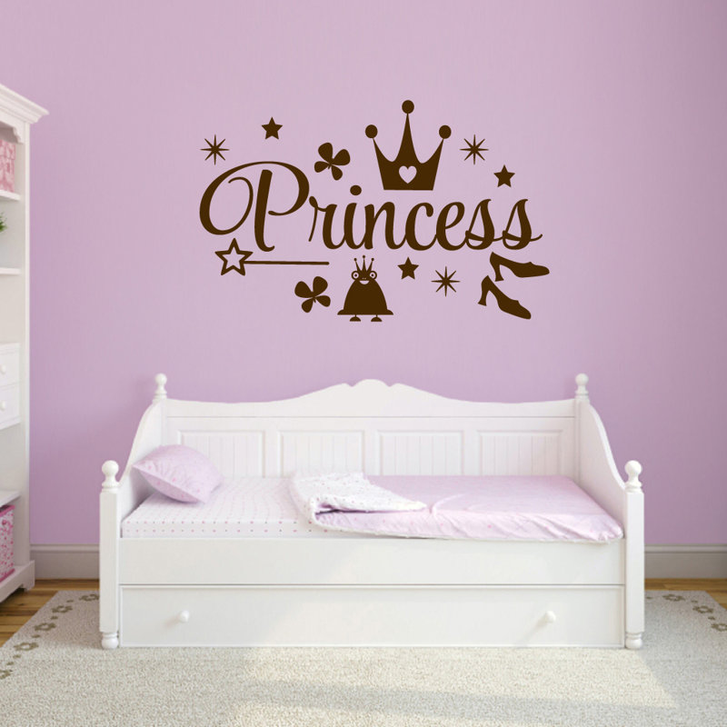 Décalcomanie murale princess, Brun