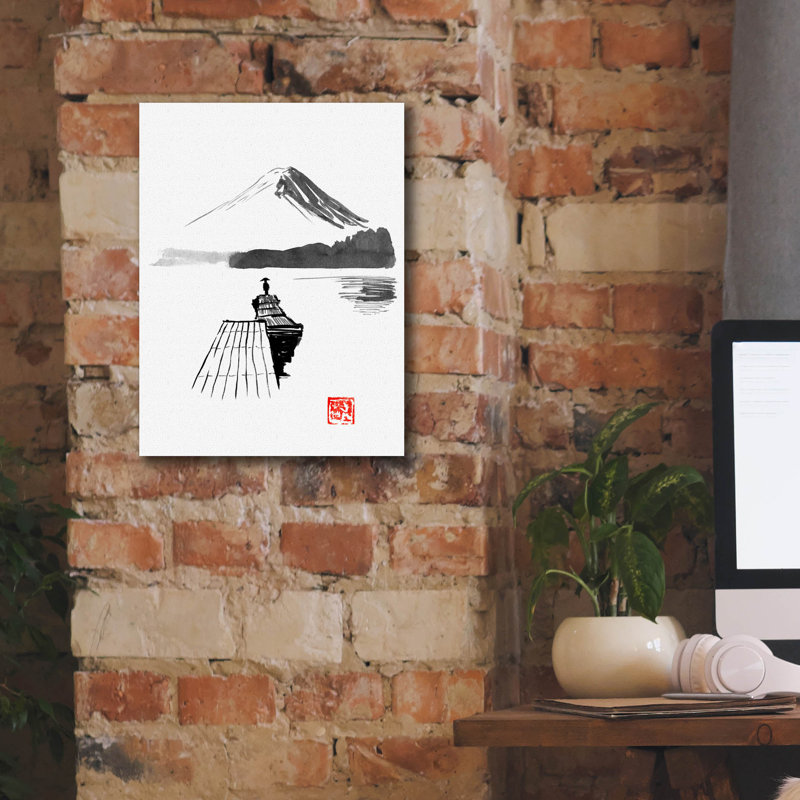 «Pontons 02» par Pechane, art mural sur toile, H 16 po x l 12 po x P 0,75 po