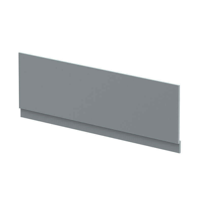 1700Mm Bath Front Panel & Plinth, Matt Coastal Grey