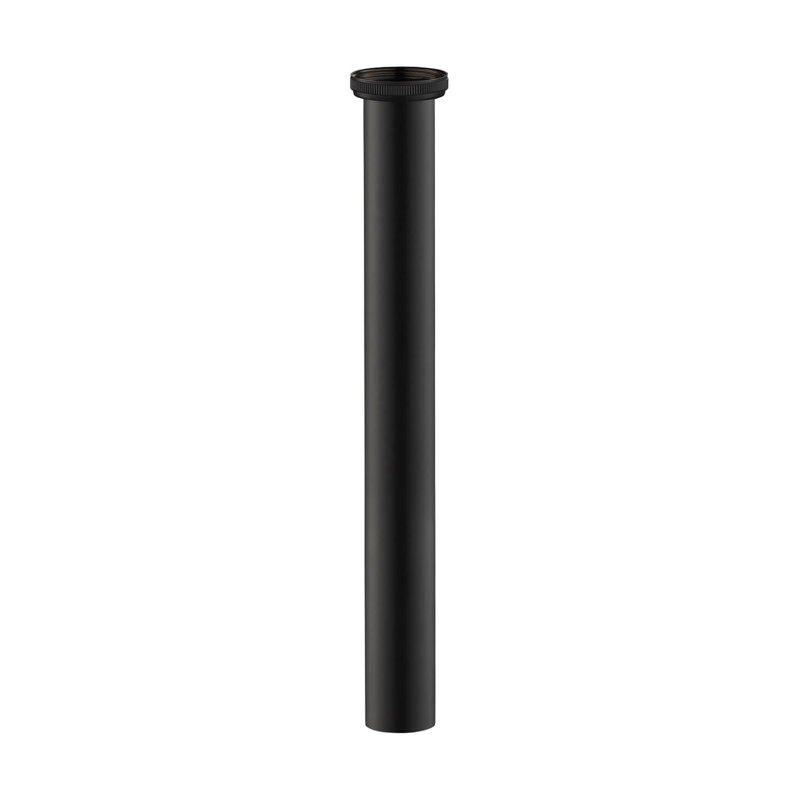 Bathroom Flanged Sink Tailpiece, Matte Black