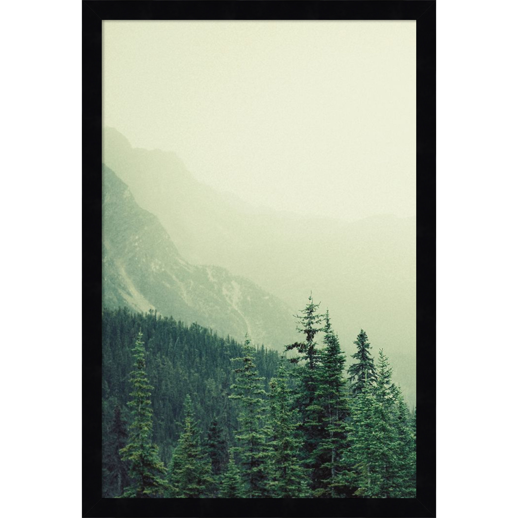 Rocky Mountain by Lynann Colligan, 21" H x 15" W x 1" D, Black