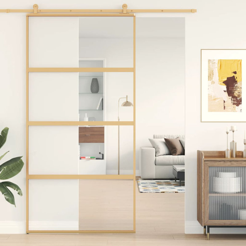 Birgitta Sliding Door, 102.5cm W x 205cm H, Gold