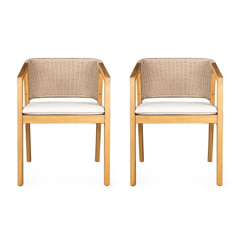 Chaises en bois (2) confortables et respirantes