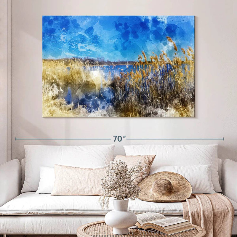 Alvord Phragmites Landscape I, 34" H x 51" W