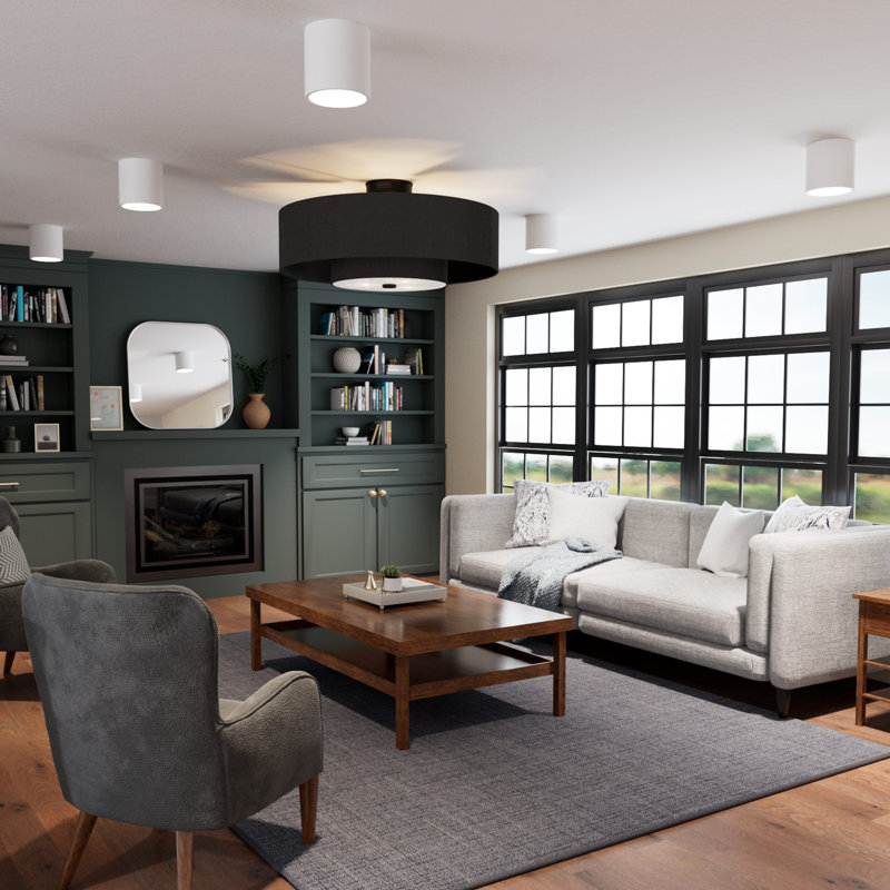 Jasmine Roth x Hunter 30 inch Brookside Fandelier Ceiling Fan with Lights and Remote, Matte Black