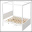 Grand auvent plateforme Geib avec lit gigogne simple et 3 tiroirs de rangement-710360967