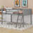 Twin size Wood Low Loft Bed with Ladder-96998022