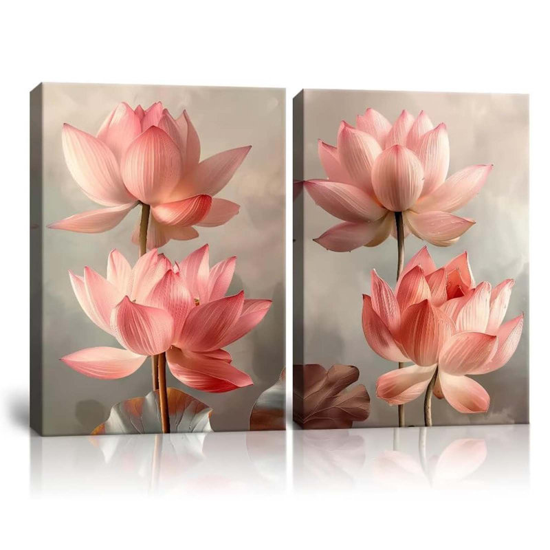 2 Piece Wrapped Canvas Wall Art