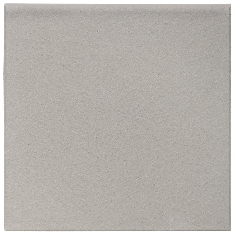 Quarry 6" x 6" Ceramic Bullnose Tile Trim in Gray
