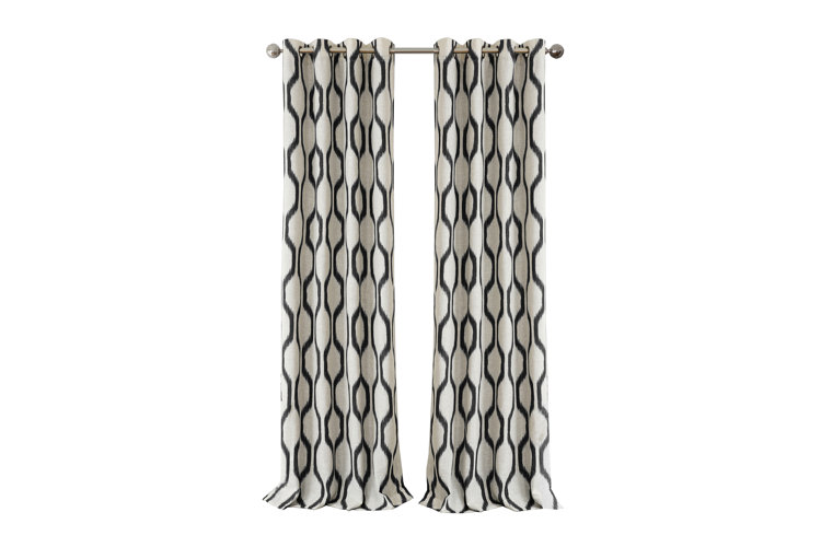 Top Black Geometric Curtains & Drapes