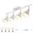 4 Light Plug in Ceiling Light Fixture,Plug in Track Lighting,Dimmable LED Bulbs Included-108284970