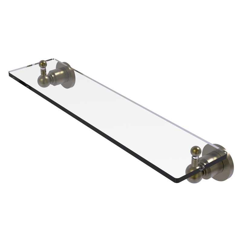 Lera Bracket Shelf, Antique Brass, 22" W x 3" H