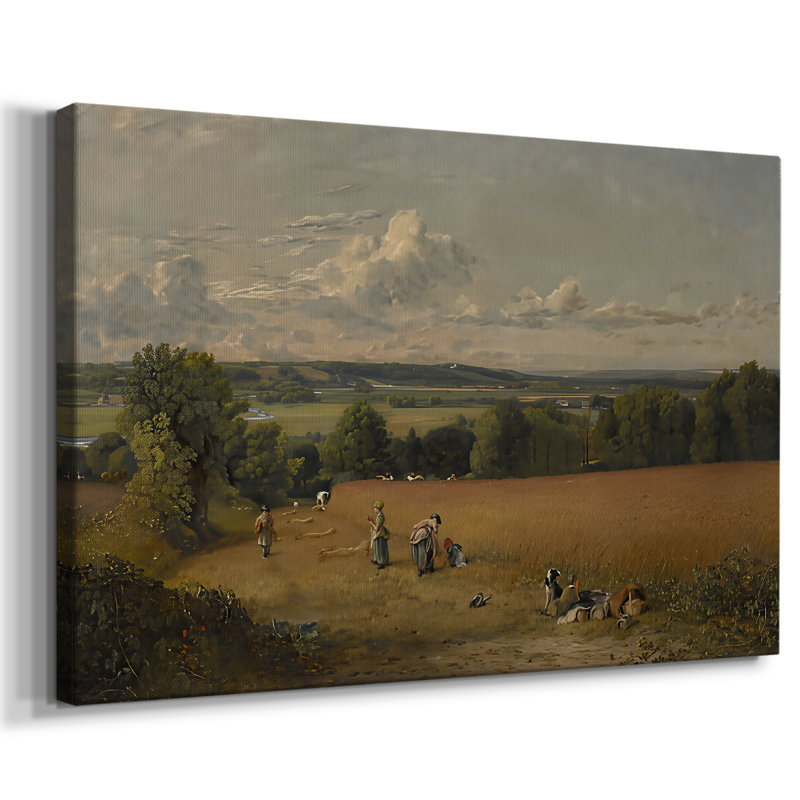 A Wheatfield-John Constable-Gallery Wrapped Canvas-1816, 18x27