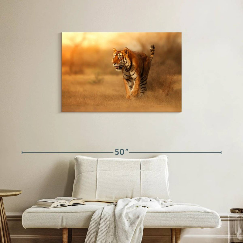 Hunting Tiger, 24" H x 36" W