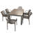 Carachure Rectangular 7 - Piece 6 - Person 100Cm L Outdoor Table Set-776803251