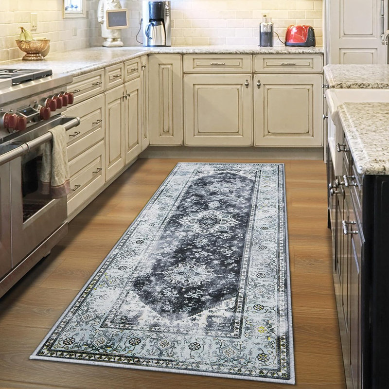 Rug 2X6, Machine Washable Hallway Runner Rug, Boho F...