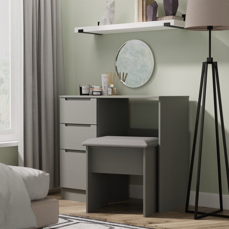 Bisma Dressing Table, Grey