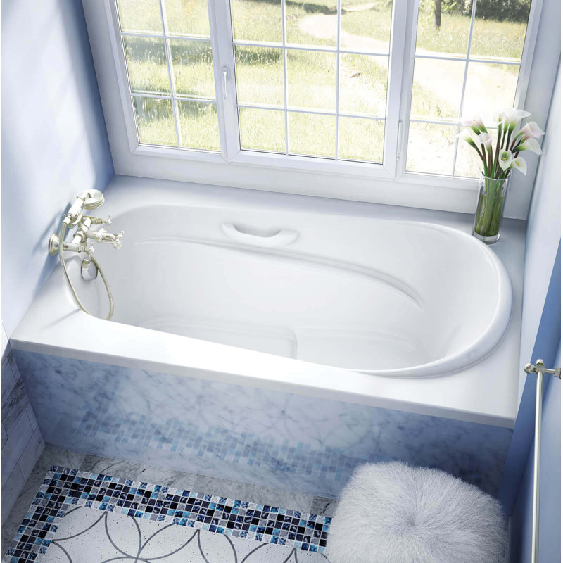 Amma 60'' L Soaking Bathtub, Left