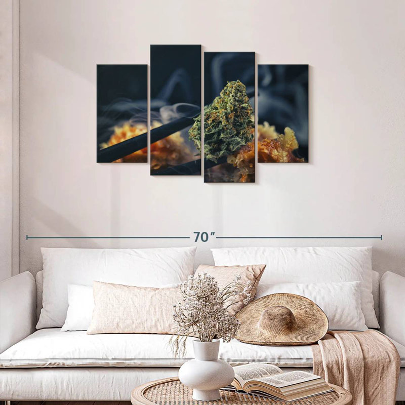 Senne Marijuana Smoke, 27" H x 43" W