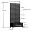 185cm H x 120cm Metal Raised Garden Bed with Trellis on Wheels Planter Box with Garden Divider Privacy Screen with Planter-422411076-422411103