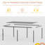 Pergola solaire à persiennes à DEL, pergola d'extérieur avec lumières à DEL et pergola en métal à toit rigide avec toit réglable-122500659