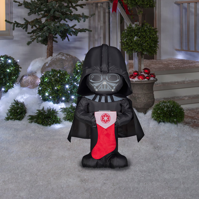 Toile gonflable pour les guerres de vader vador stylisées