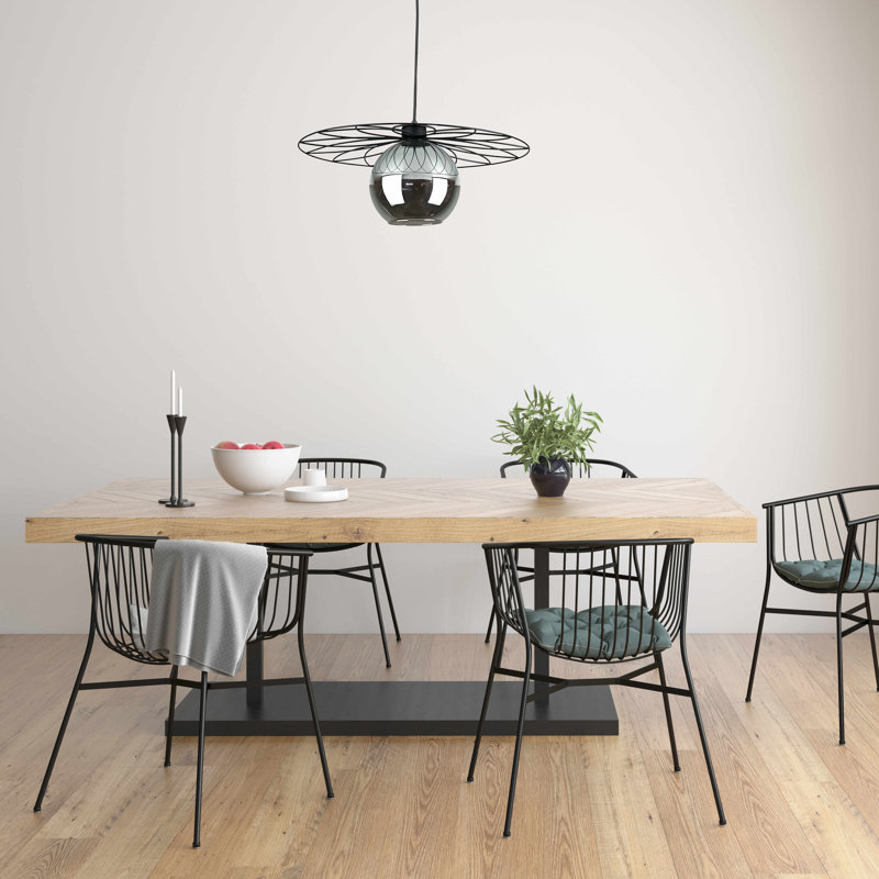 Annastaziah 1 - Light Matte Black Single Pendant, Black