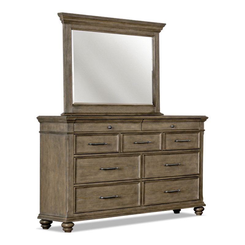 Ensemble commode et miroir 2 pièces Castilloux