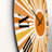 Minimalist Bright Shining Orange Sun Rays I - Modern wall clock-60327438
